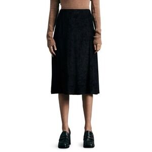 Rag & Bone Jaci Corduroy Midi Skirt Black Size 6